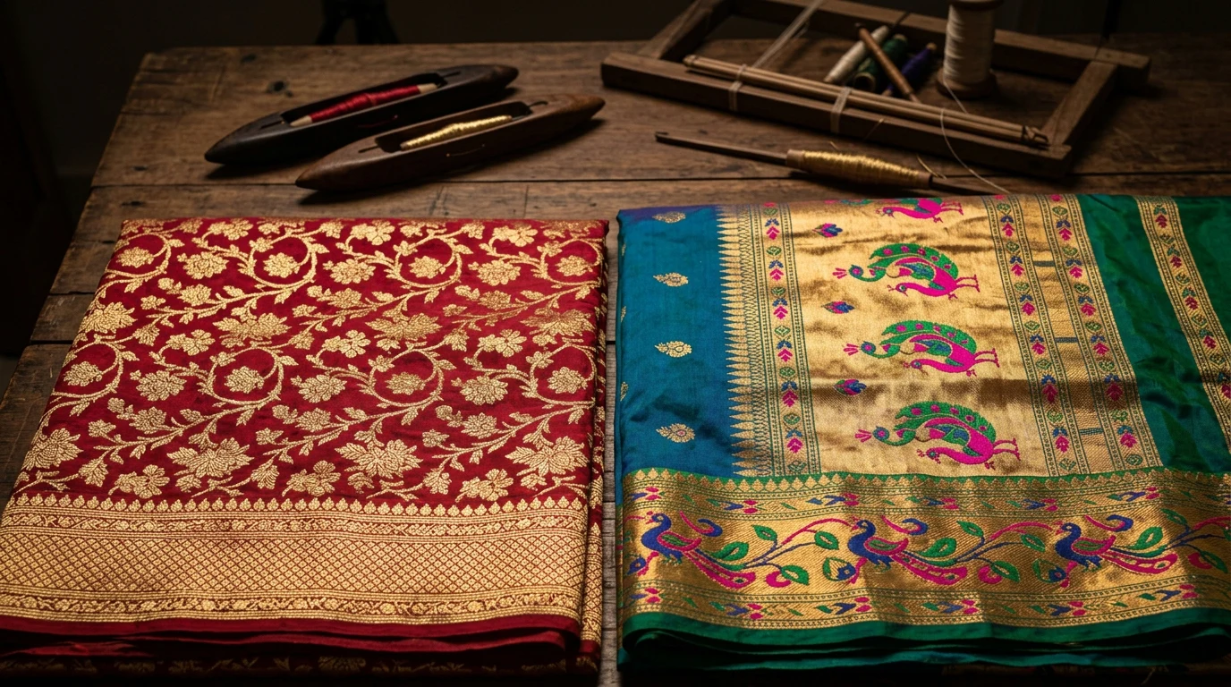Banarasi vs Paithani: Battle of Royal Maharashtrian and Varanasi Silks